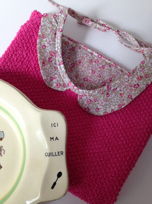 bavoir doublé liberty